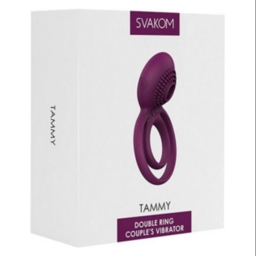 Svakom Tammy Vibrating Double Cock Ring Violet