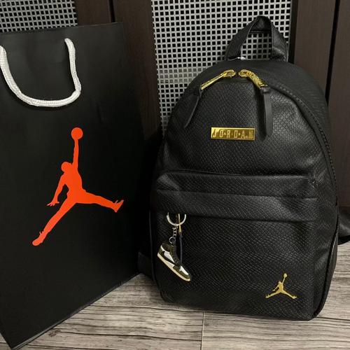 Promo Tas Mini Ransel Jordan Regal Leather Original Black Backpack