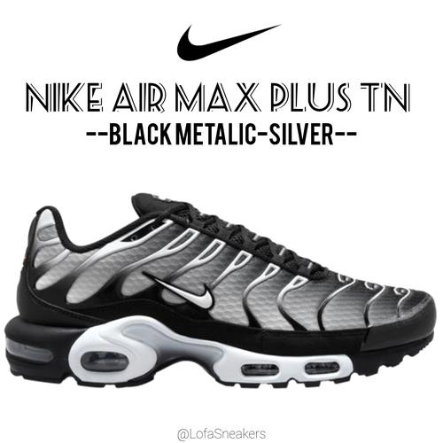 Promo Sepatu Sneaker Pria Nike Air Max Plus TN BlackMetalic