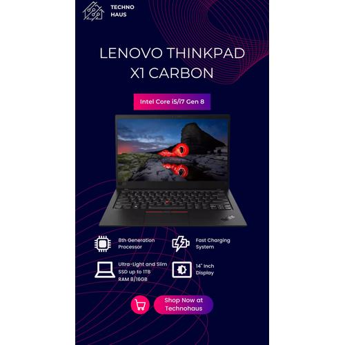 Lenovo ThinkPad X1 Carbon I7-6600U 2.60 GHz Lenovo ThinkPad X1 Carbon I7-6600U 2.60 GHz