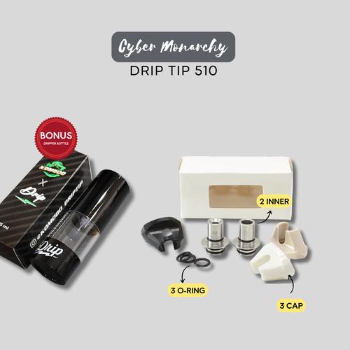 Full Set Drip Promo SXK Monarchy Cyber 510 Full Set Drip Tip | driptip billet box AIO ...