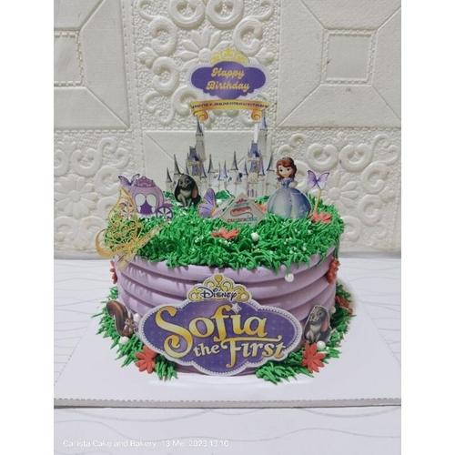 Jual Cake Ultah Sofia The First / cake birthday/ kue ulang tahun ...