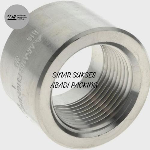 Jual Half coupling Stainless class 3000 NPT drat 2