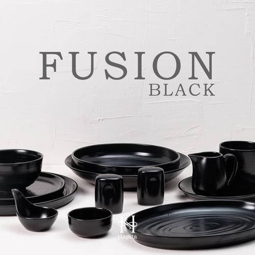 Promo Hapita Fusion Black BKH Set Tableware Keramik Piring Mangkuk