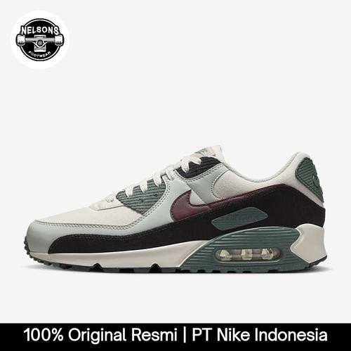 NIKE AIR MAX 90 PRM SHOES ORIGINAL MENS PHANTOM/VINTAGE  GREEN/BLACK/BURGUNDY CRUSH FV6059-001 42 di Nelsons Footwear Tokopedia
