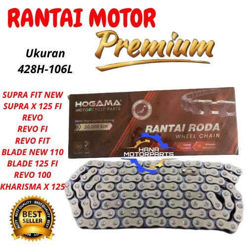 Jual RANTAI RANTE RODA RANTAI MOTOR 428H - 106L SUPRA FIT NEW SUPRA X ...