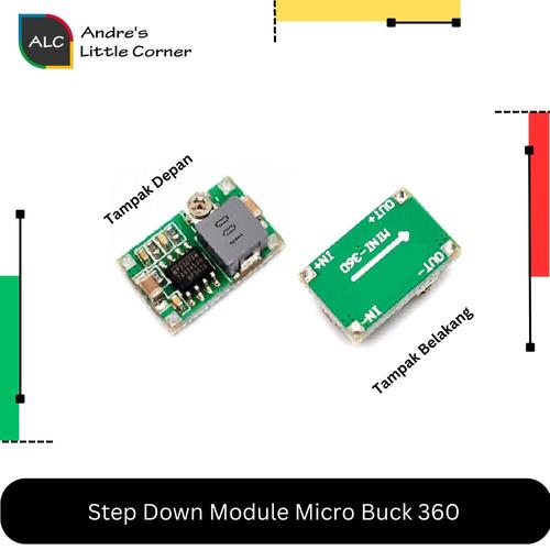Jual Mini Step Down Buck Micro 360 Module Stepdown DC Mikro 3A Mini360 ...