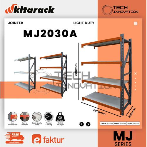 Jointer Rack Promo KITARACK Jointer Rack Abu Series Rak Gudang Besi 4 Susun 300 x 60 ...