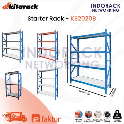 Promo KITARACK Light Duty Starter Rack KS2020 Rak Gudang 2000 x 600 x ...