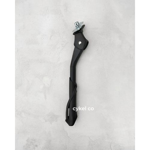 EKS Side Stand Kickstand For E-Bikes - Adjustable 24-29 Inch, Black Alloy, W/Counterplate