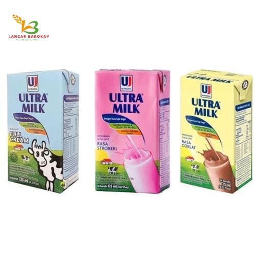 Jual Susu Ultra Milk UHT Kotak 125ml-1 dus isi 40pcs - fullcream - Kota