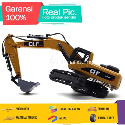 Jual Diecast Miniatur Mainan Mobil Truk Beko Excavator CLF Exploit