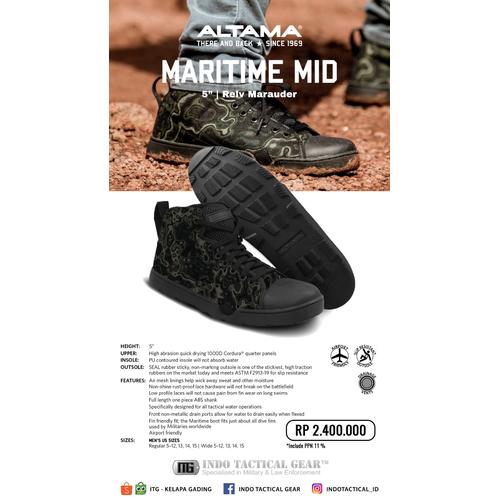 ALTAMA MARITIME ASSAULT Mid BLACK, 43 di Indotacticalgear Tokopedia