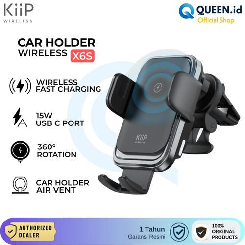 Jual KiiP X6S Wireless Charger 15W Car Phone Holder Stand Mobil Fast