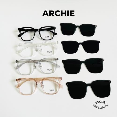 Jual ARCHIE - FRAME KACAMATA CLIP ON KOTAK OVERSIZE NOSEPAD - HITAM ...