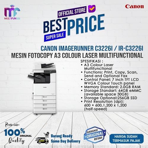 Promo Canon imageRunner C3226i / iR-C3226i Mesin Fotocopy A3 Colour ...