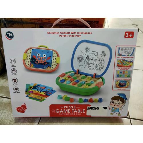 Jual MAINAN PUZZLE GAME TABLE EDUKASI BELAJAR TABLE MEJA PAPAN TULIS