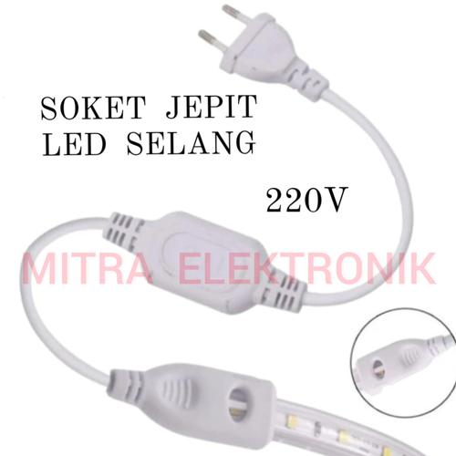 Jual Soket/Colokan LED Selang Model Jepit - LED strip 2835/ Konektor ...