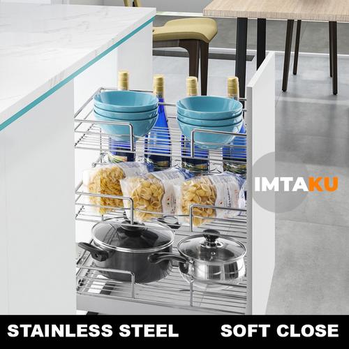 Jual Rak Botol Tarik Untuk Kitchen Set Stainless Steel Model Vitco ...