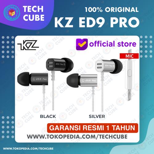 Promo KZ ED9 Pro with MIC Single DD In Ear Metal Earphone IEM Alt Ling