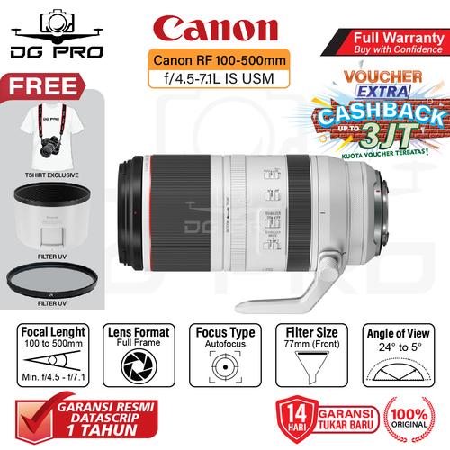 Jual Lensa Canon RF 100-500mm IS USM Lens Original TELE