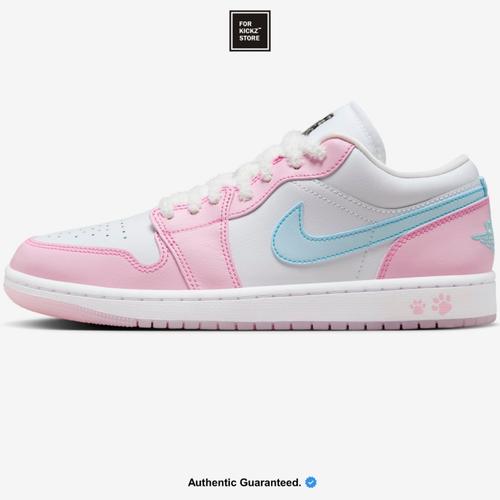 NIKE W AIR JORDAN LOW SE PAW PRINT PINK FOAM GLACIER BLUE 38 di  Forkickz Store Tokopedia