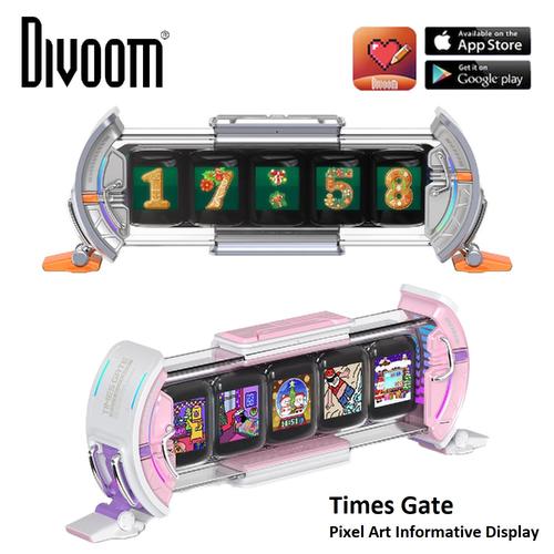 Divoom Times Gate 置き時計 おしゃれ デジタル ピクセルアート Divoom