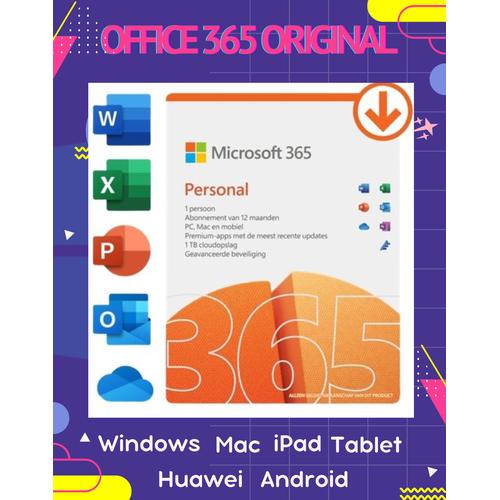 Jual Microsoft Office 365 Original 1 User 5 Device Mac/ Macbook/ Win ...