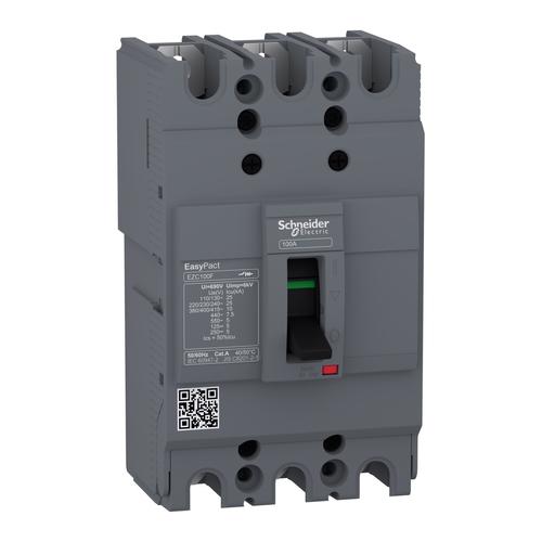Jual SCHNEIDER MCCB NFB Breaker EZC100F EZC 100F 3P 25A 25 A ...