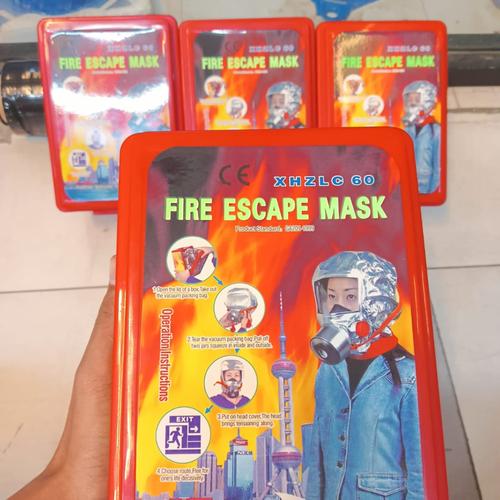 Jual Fire Escape Mask / smoke hood / Masker Darurat kebarakan XHZLC 60 ...