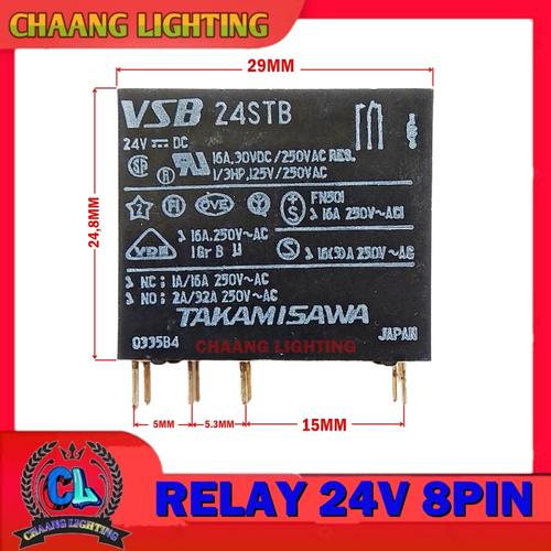 Original Para TAKAMISAWA VSB24SMB VSB 24SMB 24VDC 6 Pin 16A Relé De Potencia|Relés| - AliExprs - Foto 3