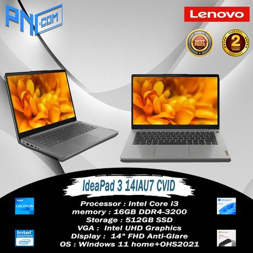 Jual Lenovo IP3 14IAU7 CVID Intel Core i3-1215U 16GB 512GB SSD W11H ...