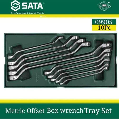 Jual SATA Kunci ring set 10 Pcs double box end wrench tray set metric ...