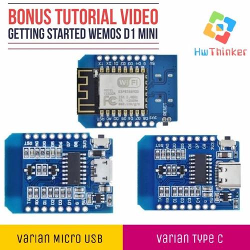 Jual WEMOS D1 MINI NODEMCU LUA WIFI ARDUINO IOT BASED ON ESP8266 - Type ...