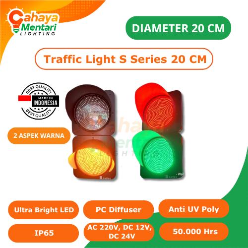 Jual Lampu merah Traffic Light LED S SERIES Shinyoku merah hijau 20 cm ...