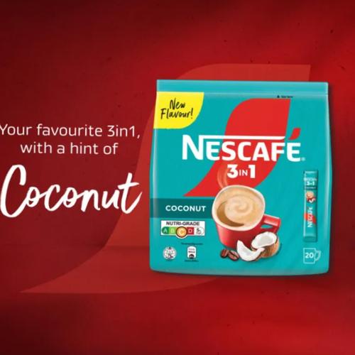 Jual Nescafe 3 in 1 Instant Coffee Coconut Latte (Ready Stock) Kota