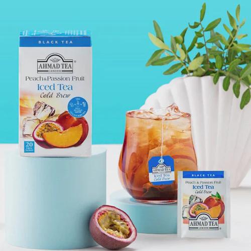 Promo Tea / Teh Ahmad Tea Peach & Passion Fruit Iced Tea - Cold Brew ...