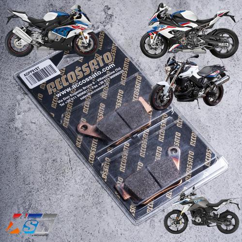 Accossato Bremsbelag Für BMW K100 – Gesinterte Mischung, Maße 55,6x53,6x9 Mm