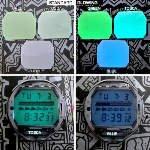 Jual Bahan stiker fosor untuk LCD g-shock gshock biru dan tosca