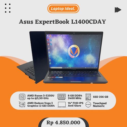 Asus ExpertBook L1400CDAY (2022) SLIM Ryzen RAM GB SSD 256 GB RADEON  GB FHD MULUS di Laptop Ideal Tokopedia