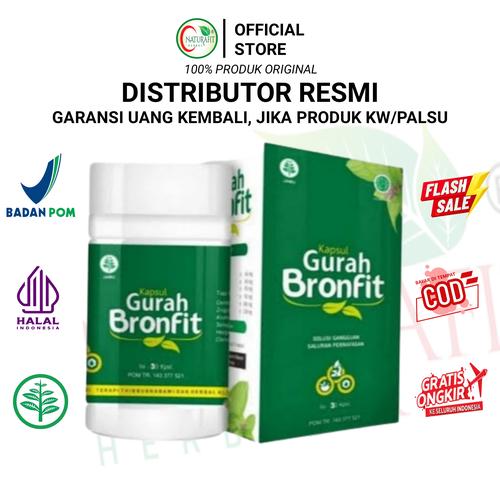 Jual Obat batuk Asma Paru paru Herbal gurah kapsul bronfit isi 50 bpom ...