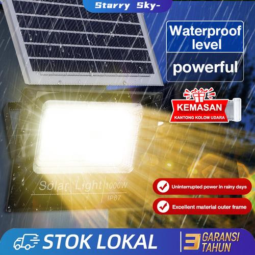 Promo Lampu solar cell Outdoor tahan air lampu tenaga surya warm white
