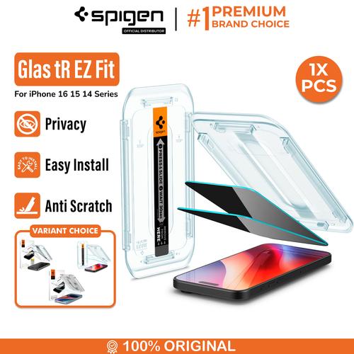 Promo Tempered Glass for iPhone 16/15/14/13 Mini Pro Max Plus Spigen