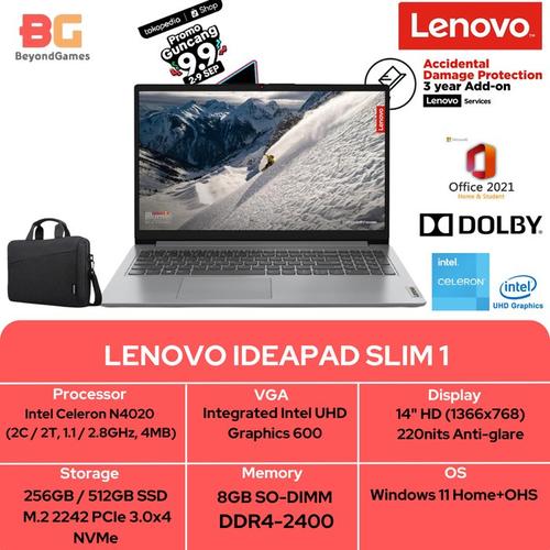 Jual LENOVO IDEAPAD SLIM 14 I3 1215 8GB 256GB W11+OHS