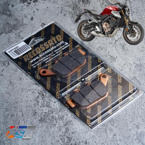 Accossato Bremsbelag-Set – Organische Mischung, 2 Stück, Für Motorrad Vorderbremse