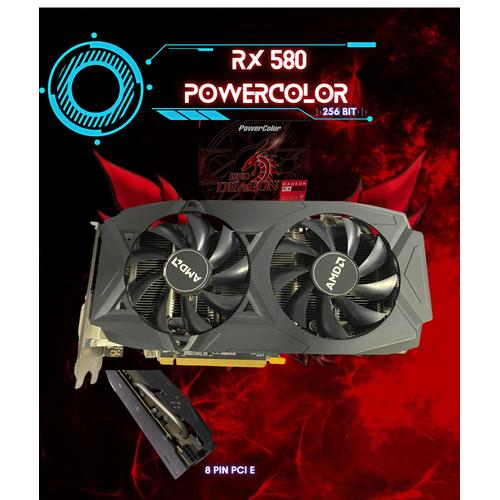 vga powercolor powercolor rx 580 4gb red dragon