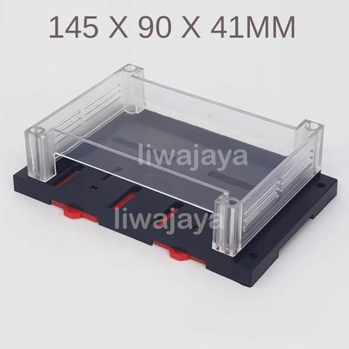 Jual PLASTIC INDUSTRIAL BOX PLC 145X90X40MM BOX ELEKTRONIKA TRANSPARANT ...