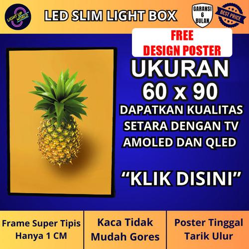 Jual Slim Light Box Ultra Thin Light Box LED Frame Banner Advertising