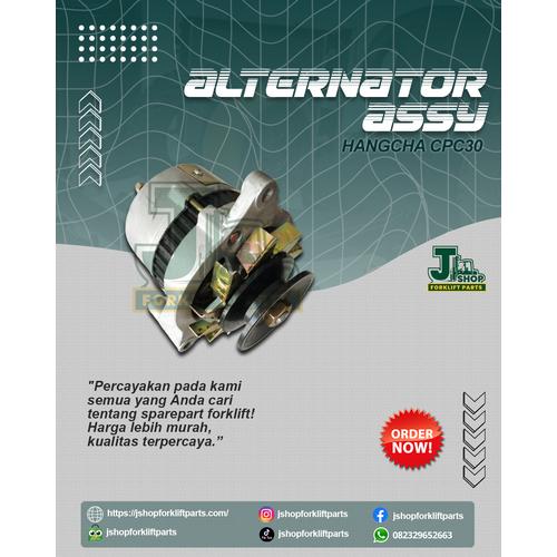 Jual 3. (PRE ORDER) Alternator Assy Hangcha CPC30, PN.490B-52000