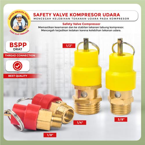 Promo Mini Safety Valve Safety Valve Kompressor 1/4